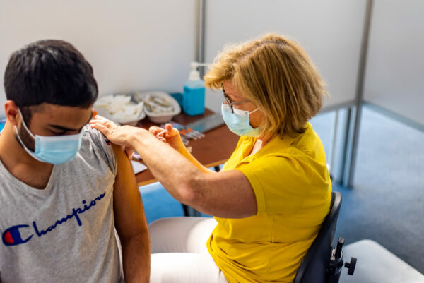 Vaccinatiefoto jongen