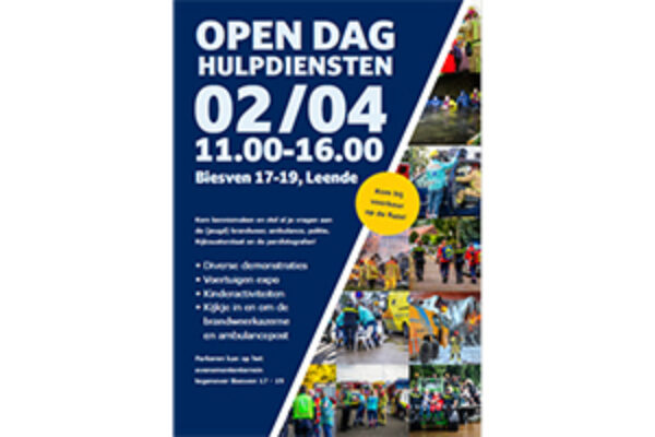 2 april open dag hulpdiensten Leende