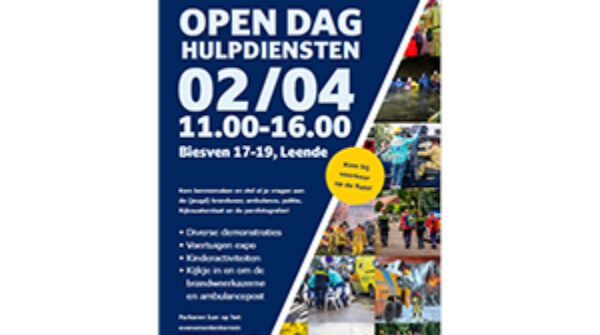 2 april open dag hulpdiensten Leende