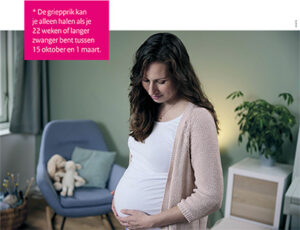 zwangere vrouw griepprik