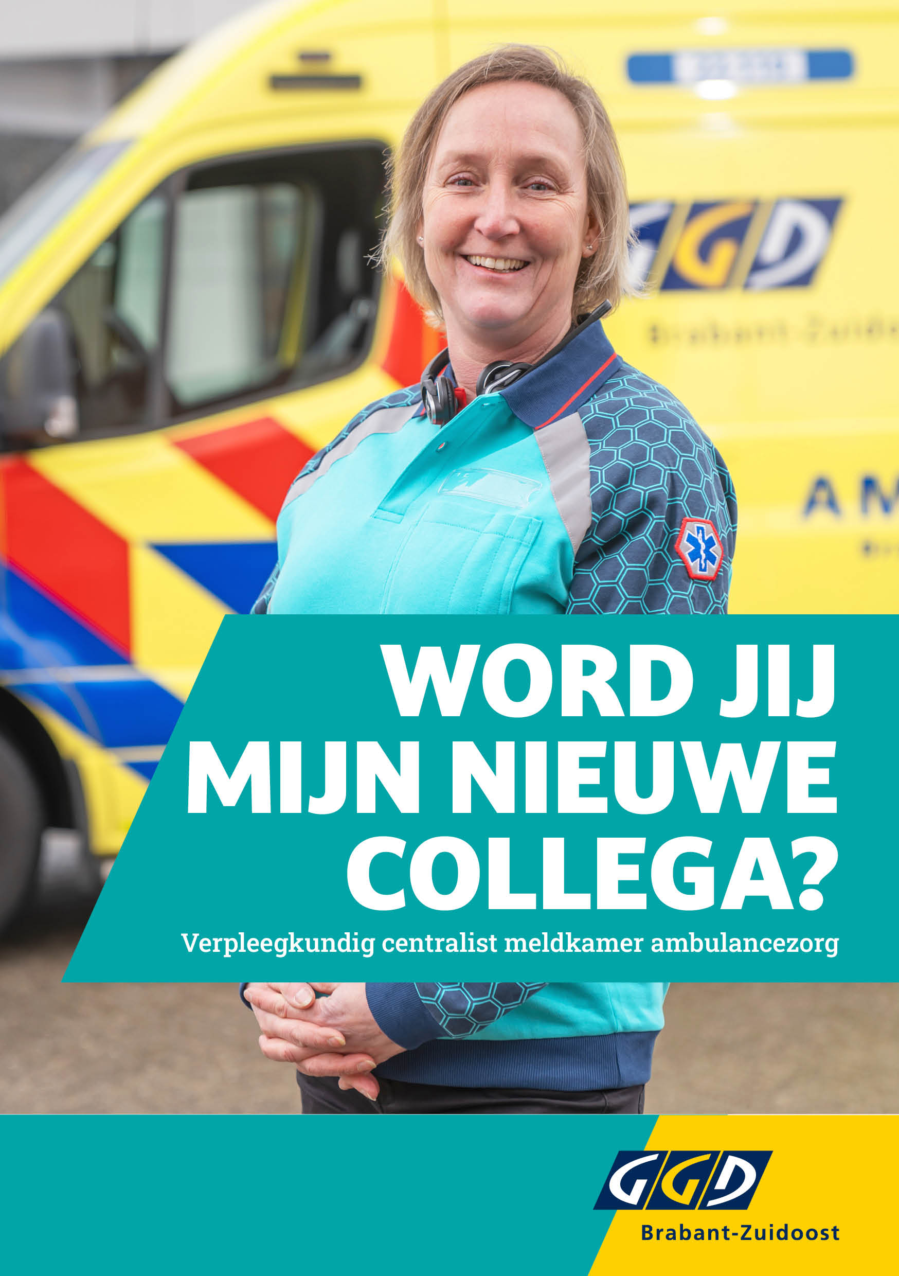 Cover folder Word jij mijn nieuwe collega verpleegkundig centralist meldkamer ambulancezorg