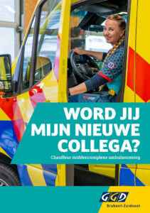 Cover folder hoe word jij mijn nieuwe collega chauffeur middencomplexe ambulancezorg