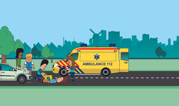 afbeelding Ambulance ter plaatse